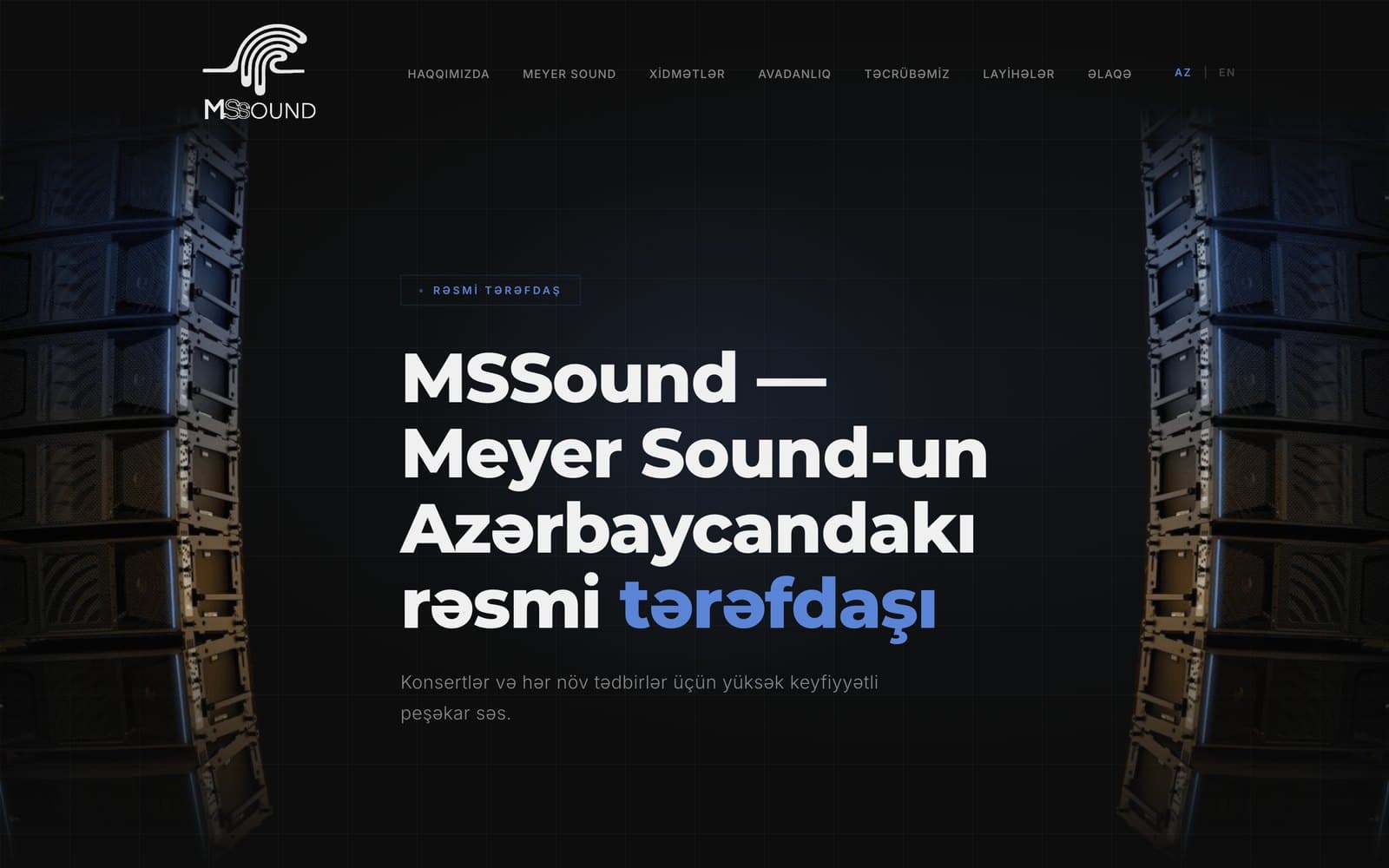 MSSound, Website for an official Meyer Sound partner