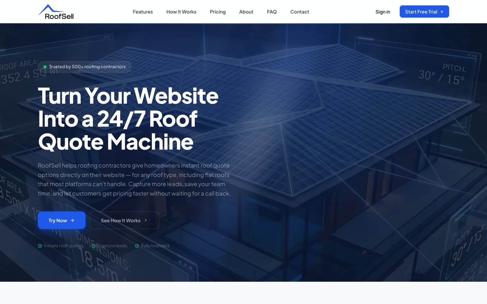 RoofSell, SaaS platform for roofing contractors
